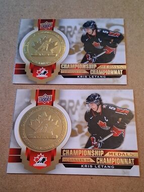Kris Letang Team Canada/Pittsburgh Penguins Hockey Cards - Black & Gold